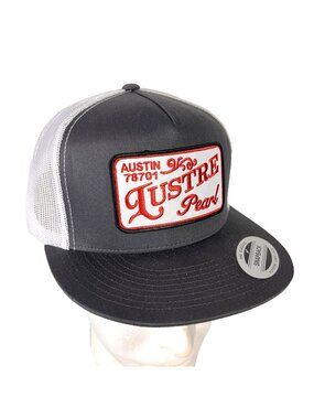 Lustre Pearl Bar Austin TX Snapback Yupoong Trucker Hat Cap Mesh Retro